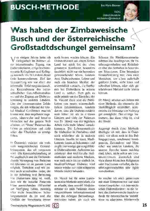 Vorschauseite 1: Was haben der Zimbawesische Busch und der österreichische Großstadtdschungel gemeinsam?