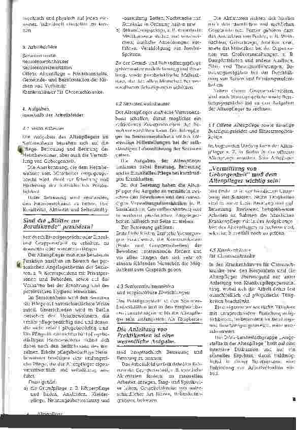 Vorschauseite 2: Gewerkschaft und Altenpflege: eine Standortbestimmung