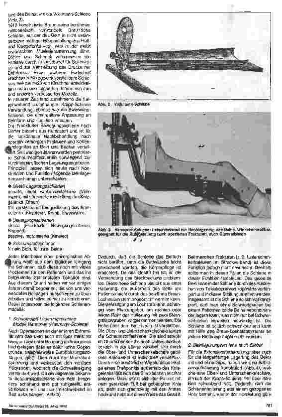 Vorschauseite 2: Beinlagerungsschienen