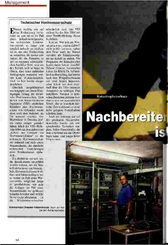 Vorschauseite 1: Katastrophenschutz: Nachbereiten ist Vorbereiten