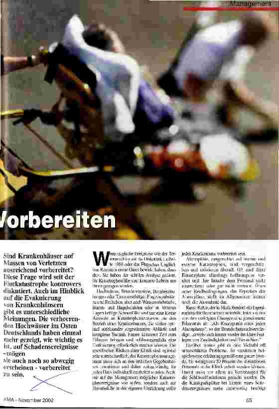 Vorschauseite 2: Katastrophenschutz: Nachbereiten ist Vorbereiten