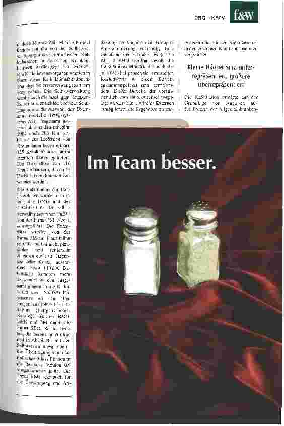 Vorschauseite 4: Jetzt haben die Krankenhäuser die Wahl Das BMG sichert fristgerecht den Einstieg ins DRG-Fallpauschalensystem