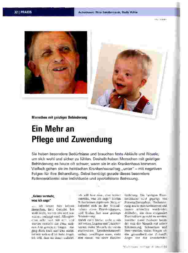 Vorschauseite 1: Ein Mehr an Pflege und Zuwendung