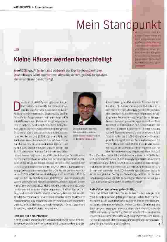 Vorschauseite 1: Kleine Häuser werden benachteiligt