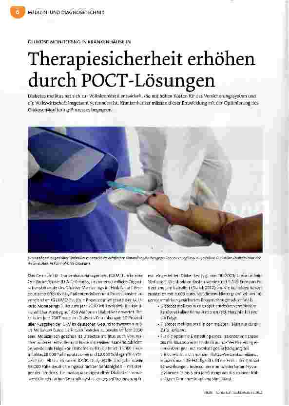 Vorschauseite 1: Therapiesicherheit erhöhen durch POCT-Lösungen
