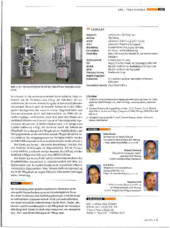 Vorschauseite 3: Polytrauma-Management aus pflegerischer Sicht
