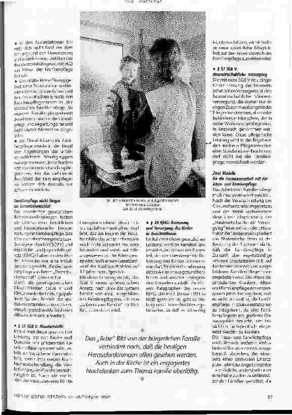 Vorschauseite 2: Mehr Hilfe für das System Familie Hausund Familienpflege - ein Leistungsangebot der Diakoniestationen