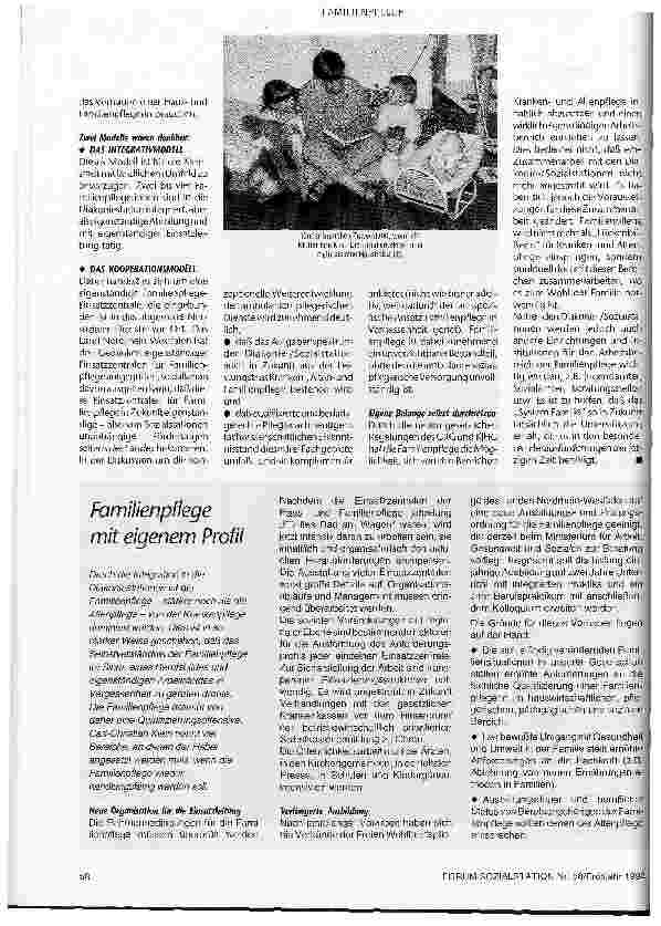 Vorschauseite 3: Mehr Hilfe für das System Familie Hausund Familienpflege - ein Leistungsangebot der Diakoniestationen