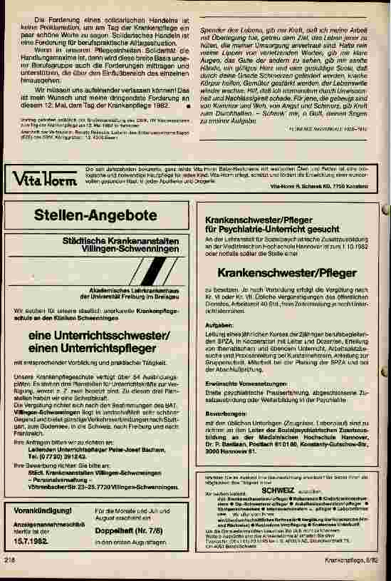 Vorschauseite 3: Die Bedeutung des Tages der Krankenpflege