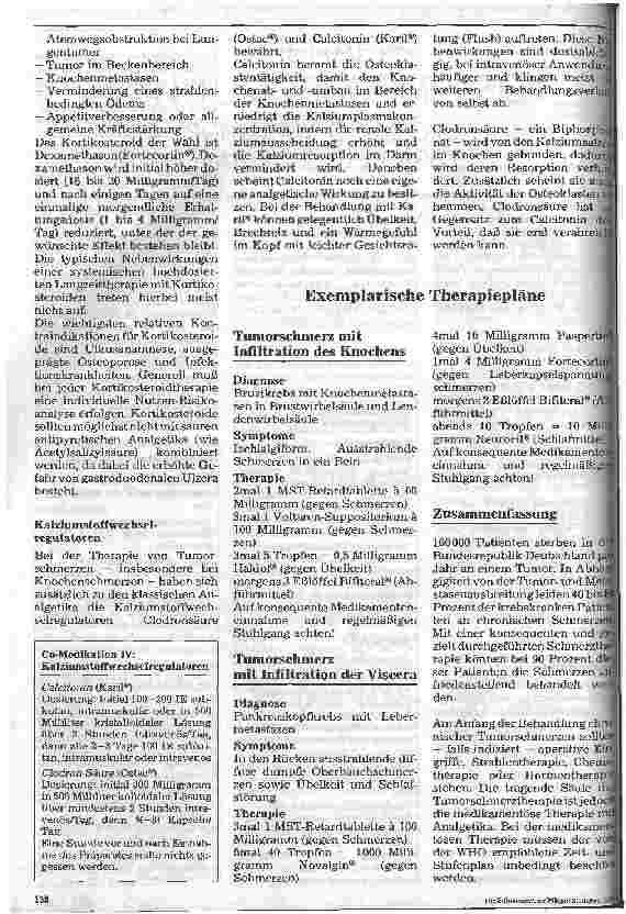Vorschauseite 3: Therapie von Tumorschmerzen 3. Teil: Co-Medikation - Exemplarische Therapiepläne