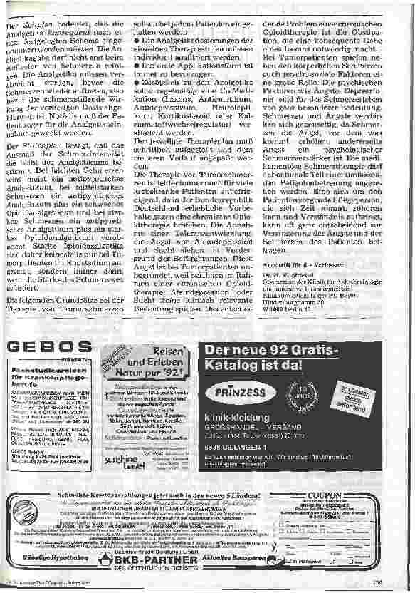 Vorschauseite 4: Therapie von Tumorschmerzen 3. Teil: Co-Medikation - Exemplarische Therapiepläne