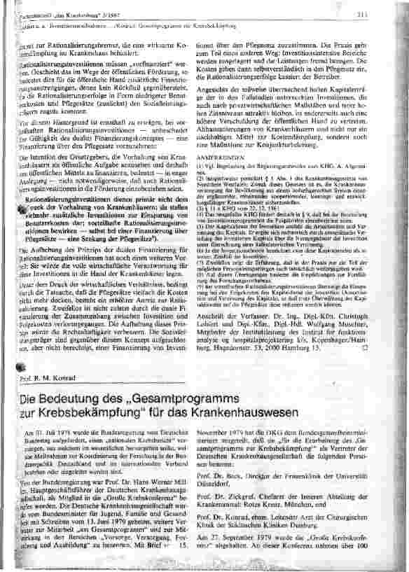 Vorschauseite 4: Investitionsmaßnahmen als Mittel zur Senkung der Benutzerkosten im Krankenhaus