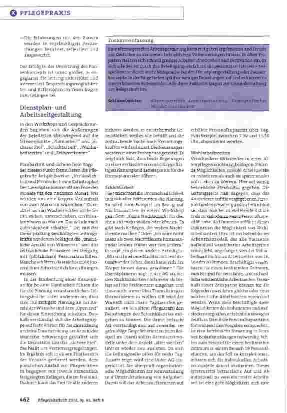 Vorschauseite 3: Gesund und motiviert ins Rentenalter Praxisbeispiele für einealternsgerechte Arbeitsgestaltung in der Krankenund Altenpflege