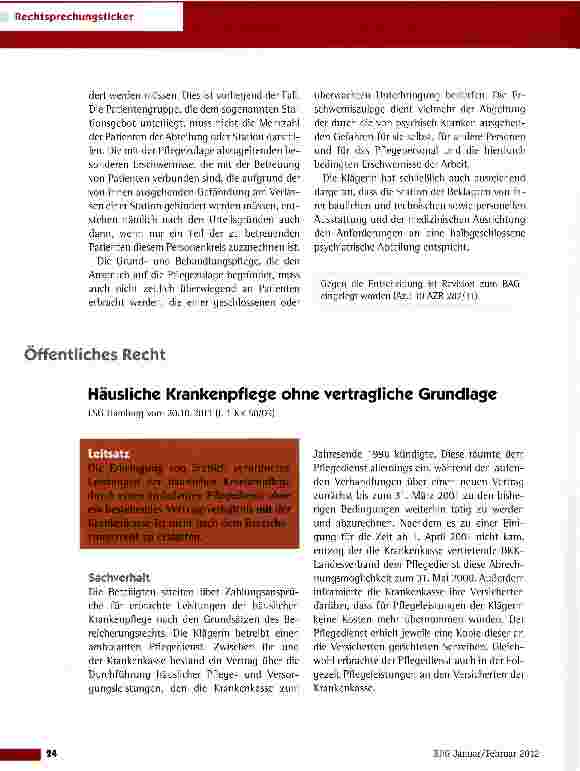 Vorschauseite 3: Dienstzulage auf einer halbgeschlossenen psychiatrischen Station („Open-Door-System)LAG Niedersachsen vom 21.2.2011 (12 Sa 1249/10)