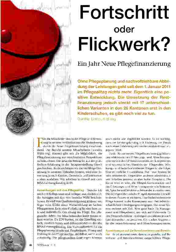 Vorschauseite 1: Fortschritt oder Flickwerk?
