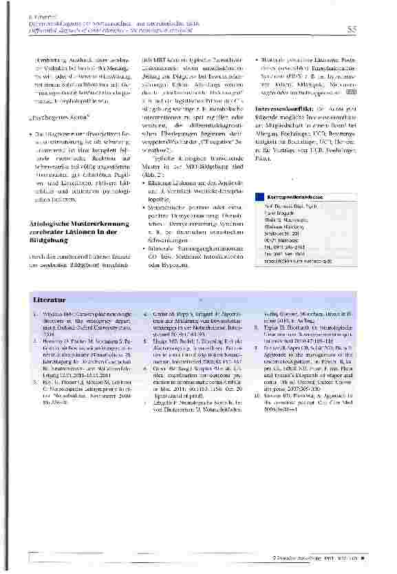 Vorschauseite 6: Differentialdiagnose der Komaursachen - aus neurologischer Sicht