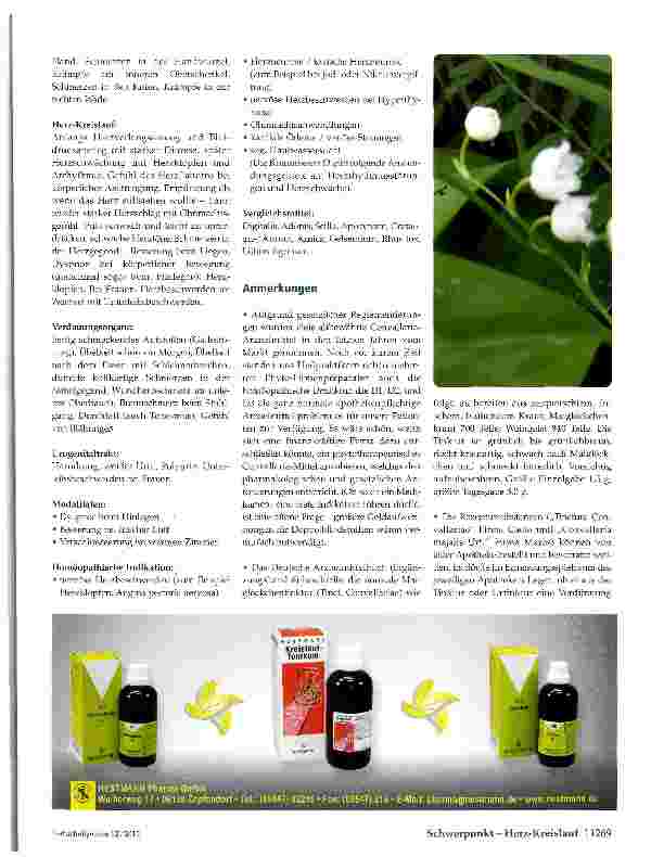 Vorschauseite 4: Convallaria majalis (Maiglöckchen): Phytotherapie und Homöopathie