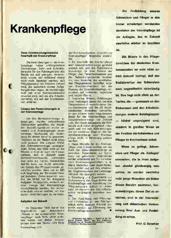 Vorschauseite 2: Trends in der europäischen Krankenpflege