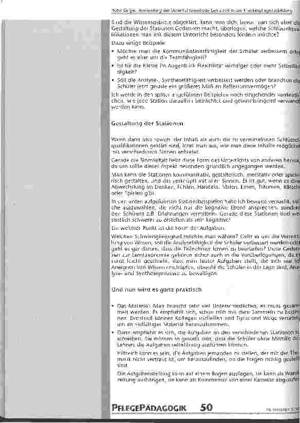 Vorschauseite 5: Anwendung der Unterrichtsmethode Lernzirkel in der Krankenpflegeausbildung