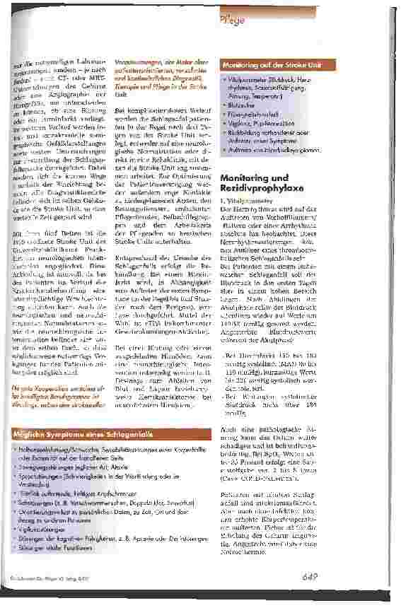 Vorschauseite 2: Stroke Unit - Aufgabenvielfalt in der Pflege