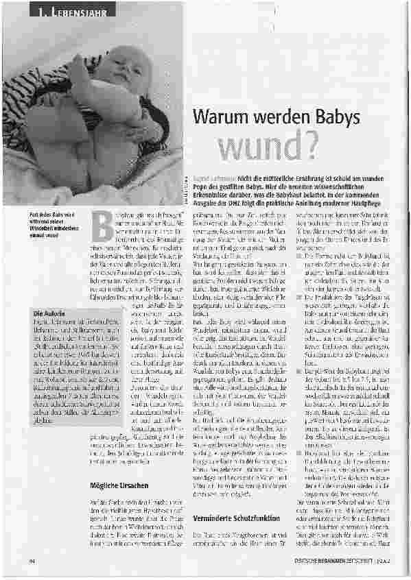Vorschauseite 1: Warum werden Babys wund?