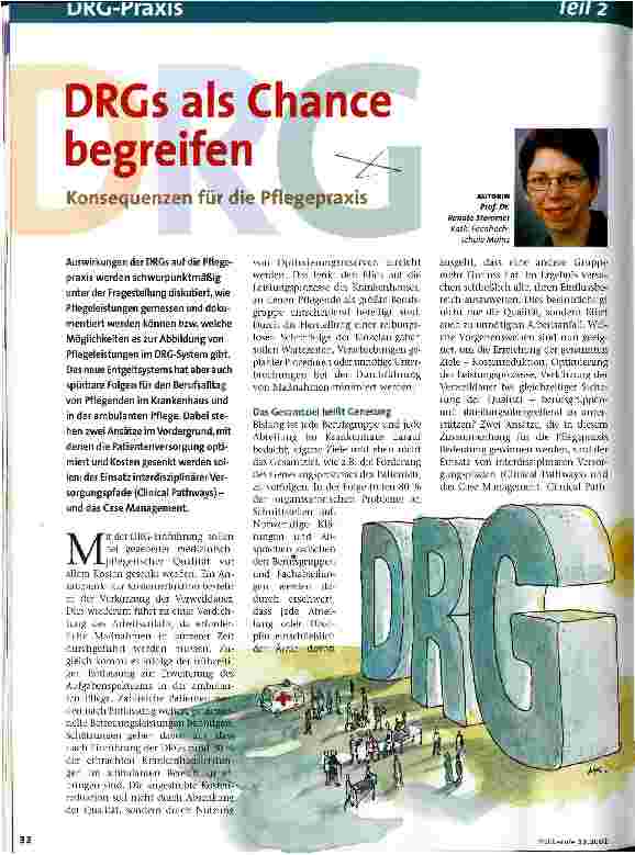 Vorschauseite 1: DRGs als Chance begreifen