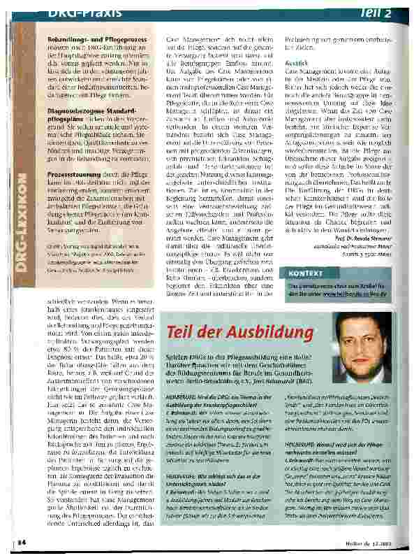 Vorschauseite 3: DRGs als Chance begreifen