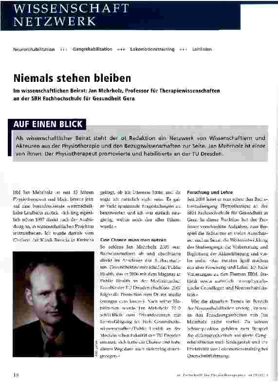 Vorschauseite 1: Niemals stehen bleiben
