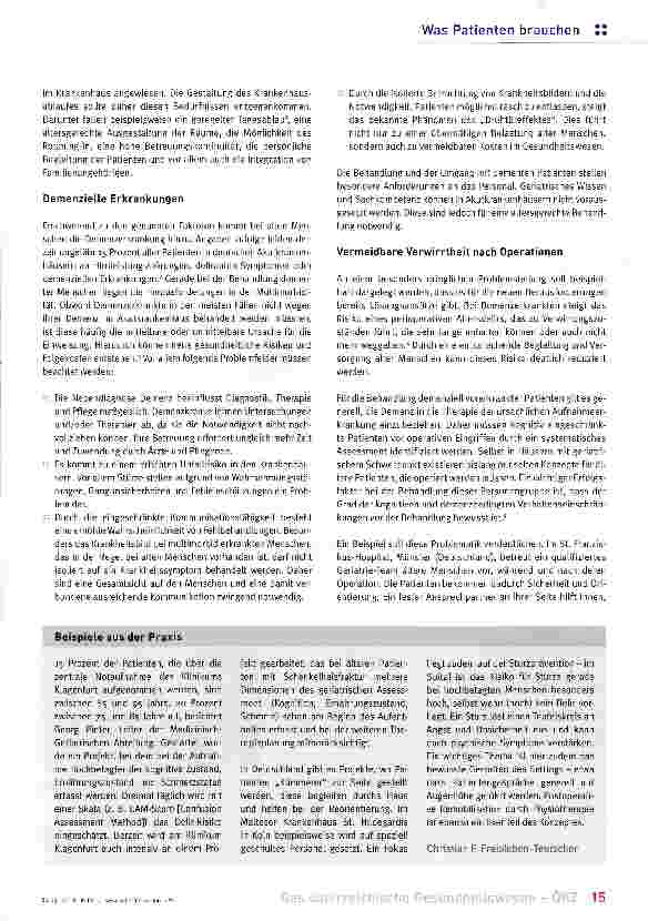 Vorschauseite 2: Altersgerechte Krankenhäuser