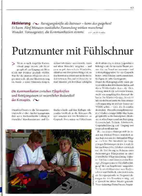 Vorschauseite 1: Putzmunter mit Fühlschnur