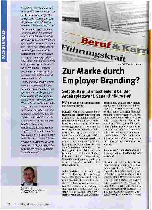 Vorschauseite 1: Zur Marke durch Employer Branding?