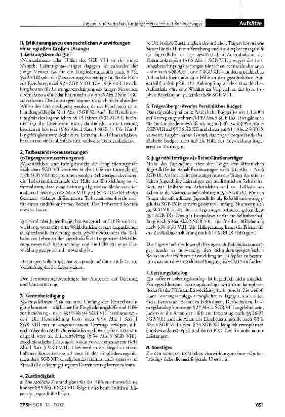 Vorschauseite 4: Jugendund Sozialhilfe für junge Menschen mit Behinderungen