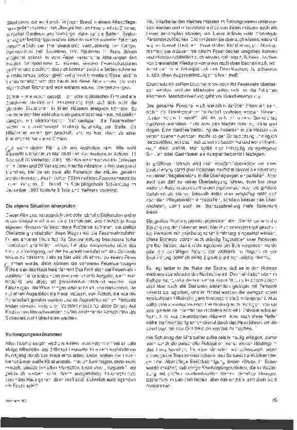 Vorschauseite 2: Brandschutz und Feuersicherheit im Altenheim