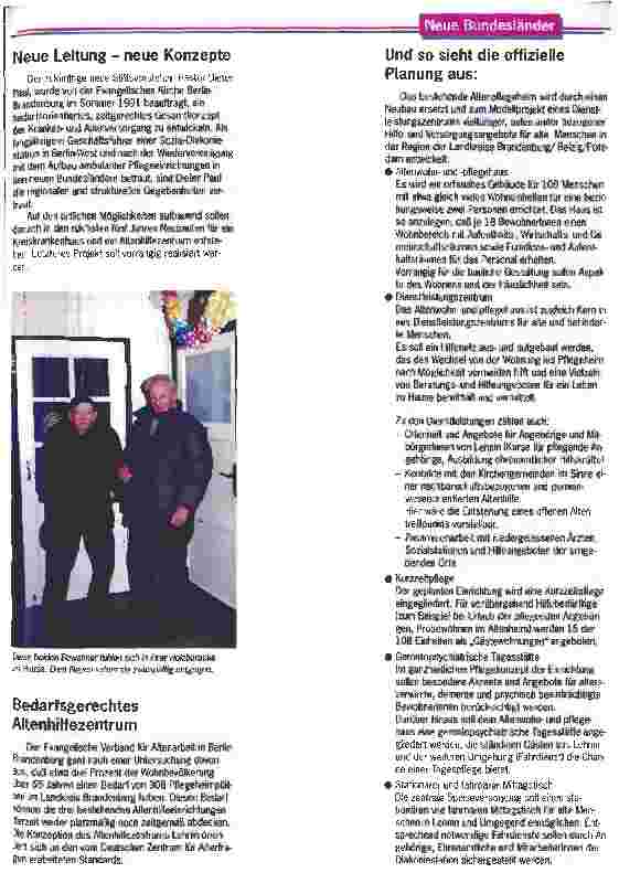 Vorschauseite 3: Von der Wehrmachtsbaracke zum modernen Altenhilfezentrum Modellentwicklung für ein Feierabendheim in der Mark Brandenburg