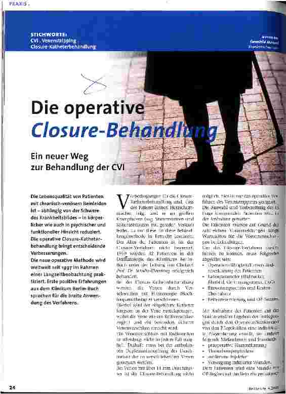 Vorschauseite 1: Die operative Closure-Behandlung