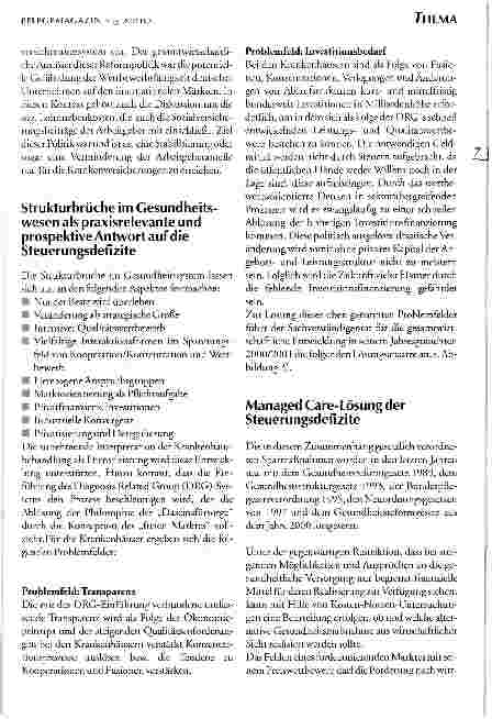 Vorschauseite 4: Managed Care und Pflege