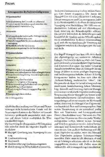 Vorschauseite 5: Managed Care und Pflege