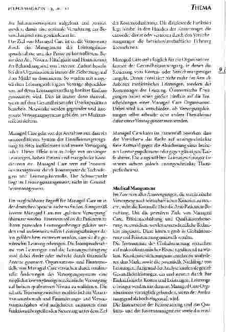 Vorschauseite 6: Managed Care und Pflege
