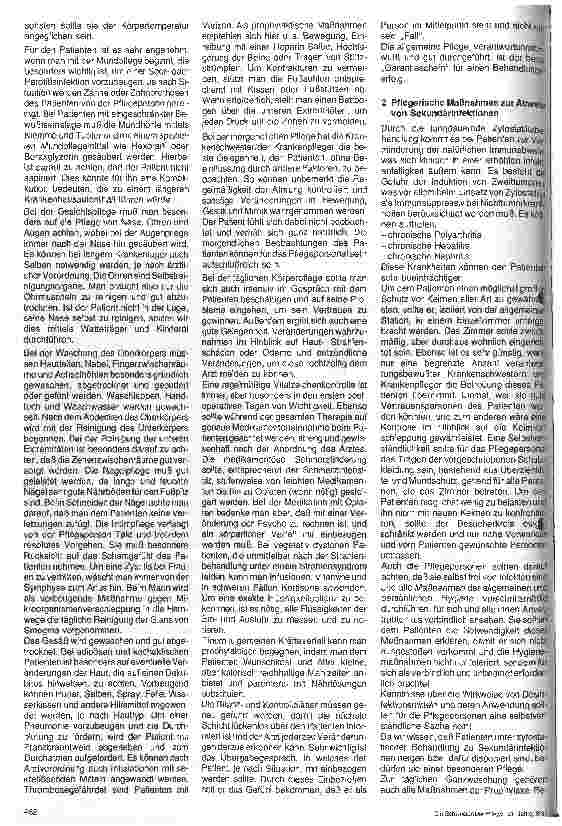 Vorschauseite 2: Die Pflege eines Patienten unter zyostatischer Therapie