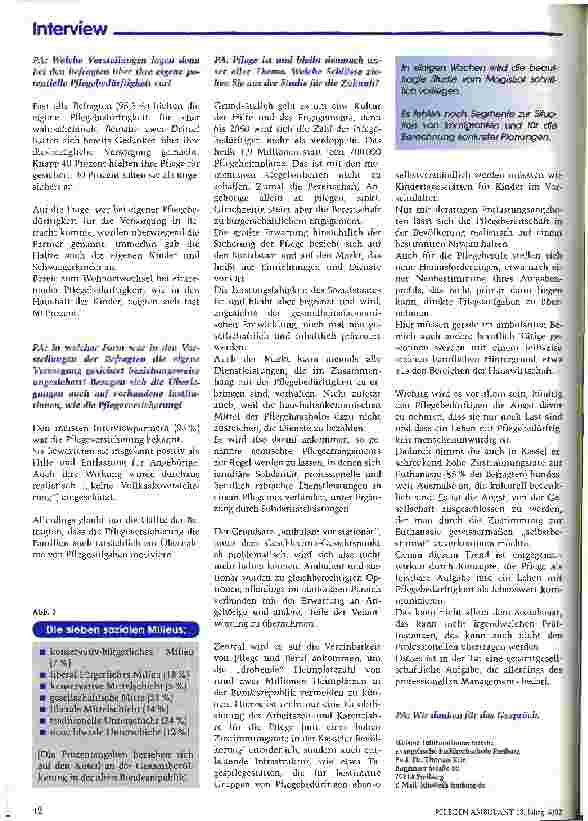 Vorschauseite 3: Die Zukunft der Pflege