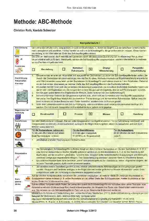 Vorschauseite 1: Methode: ABC-Methode