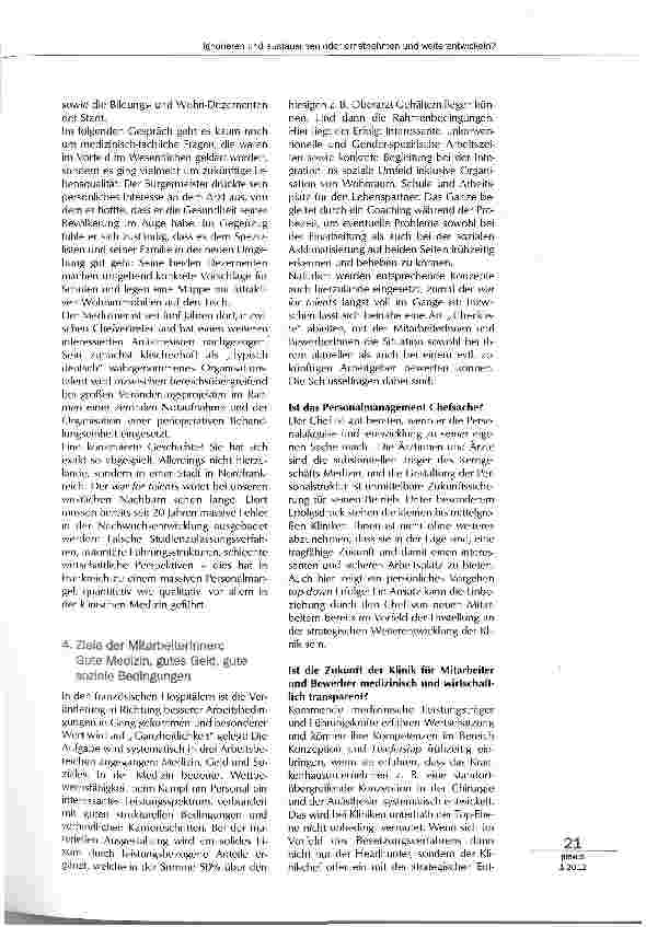 Vorschauseite 3: Ignorieren und austauschen oder ernstnehmen und weiterentwickeln?