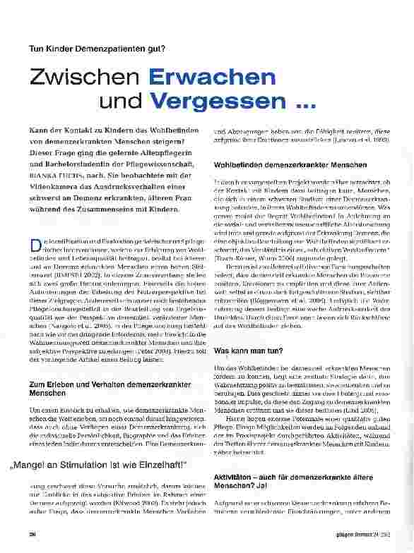 Vorschauseite 1: Zwischen Erwachen und Vergessen