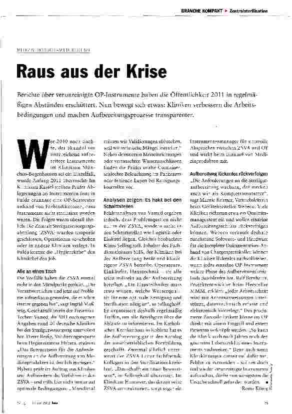 Vorschauseite 1: Raus aus der Krise