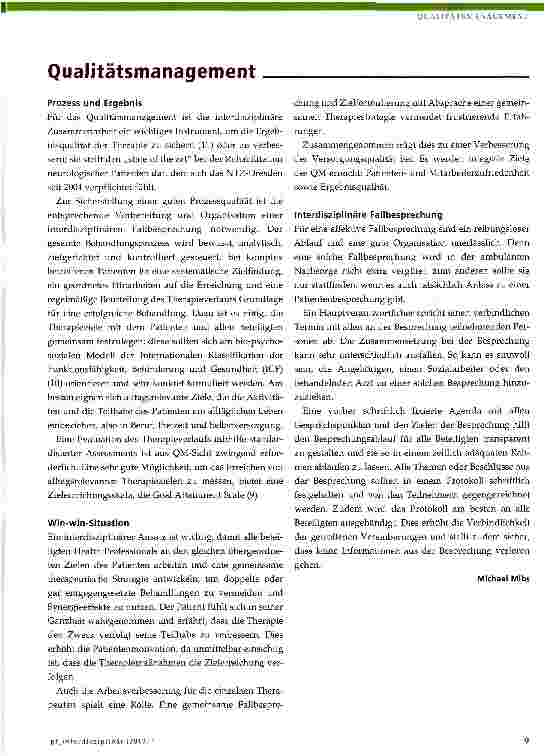 Vorschauseite 1: Qualitätsmanagement