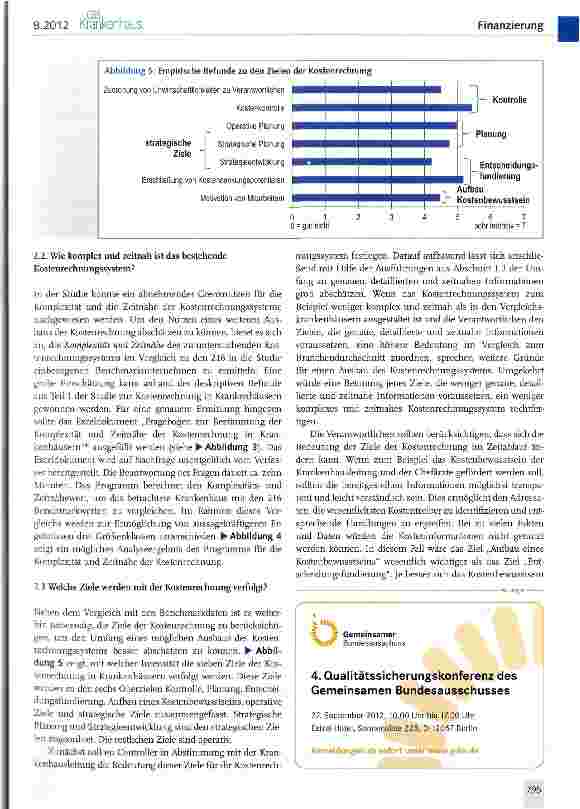 Vorschauseite 6: Kostenrechnung in Krankenhäusern (II)