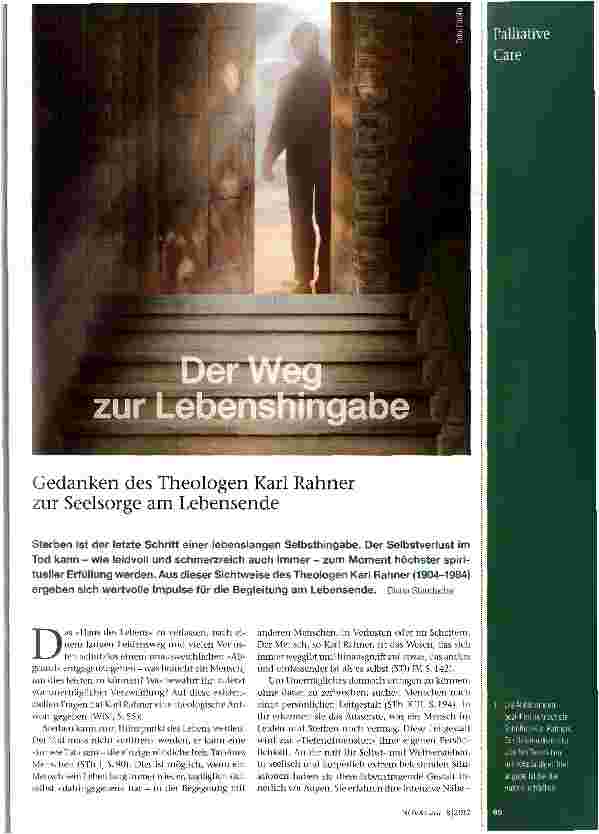 Vorschauseite 1: Der Weg zur Lebenshingabe