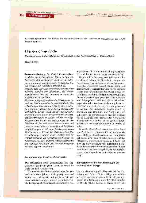 Vorschauseite 1: Dienen ohne Ende