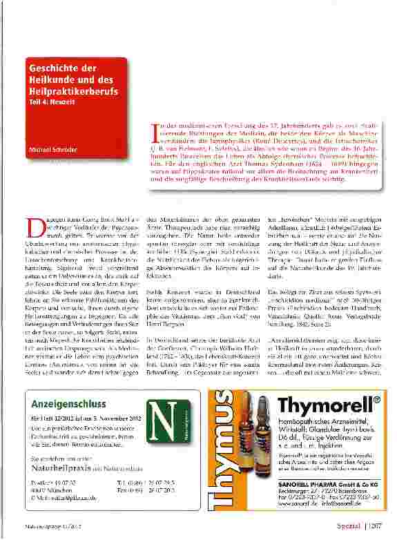 Vorschauseite 1: Geschichte der Heilkunde und des Heilpraktikerberufs Teil 4: Neuzeit