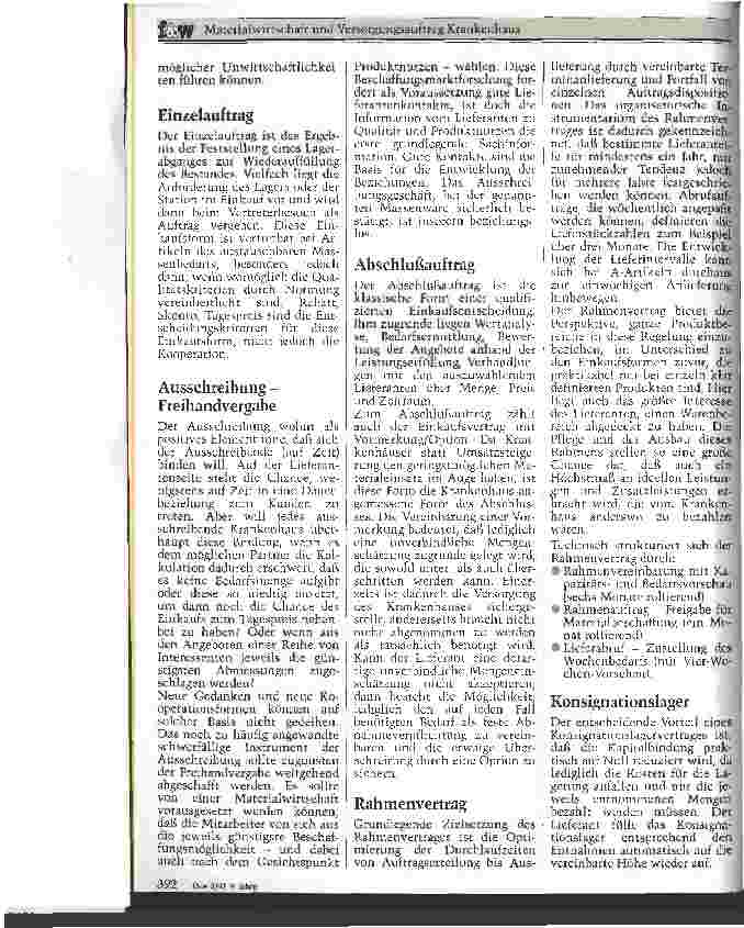 Vorschauseite 3: Materialwirtschaft und Versorgungsauftrag Krankenhaus